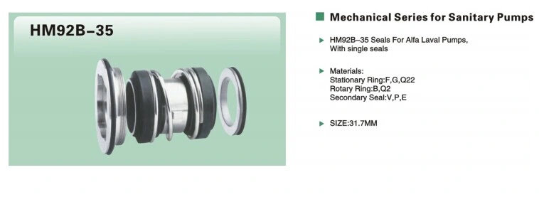 Mechanical Seals 92-35, Pump Mechanical Seal, Below Mechanical Seal, Cartridge Mechanical Seal, Water Pump Seals, Tc Seals, Oil Seals